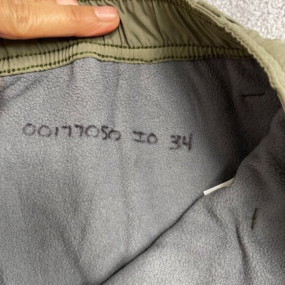 NEW Lands' End Men's Size 34 Moss Active Lined Outdoor Cargo Pants * Raw hem* - Picture 7 of 12